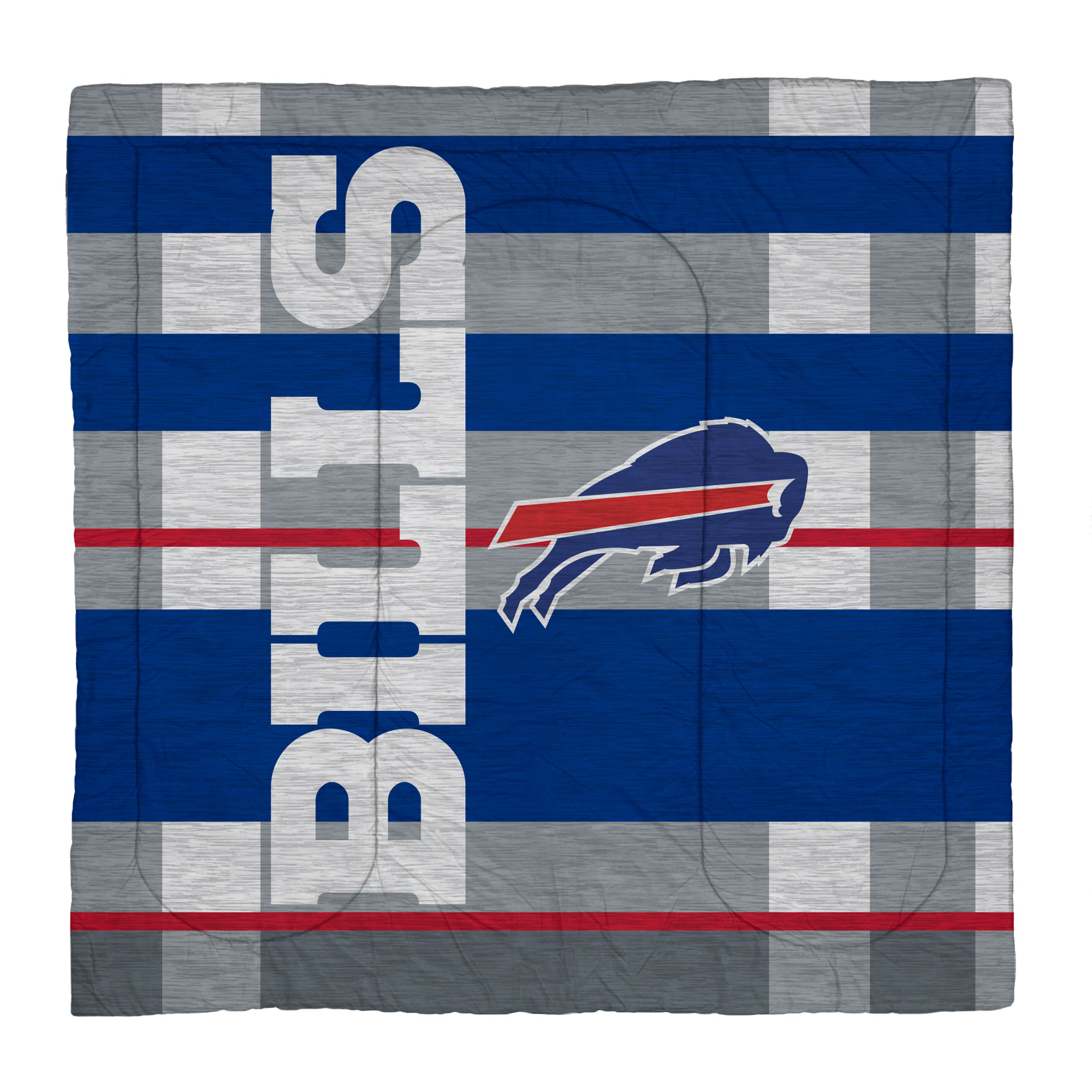Buffalo Bills Heathered Stripe 3-Piece Full/Queen Bed Set - Image 9