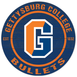 Blue Gettysburg Bullets 20'' x 20'' Indoor/Outdoor Circle Sign