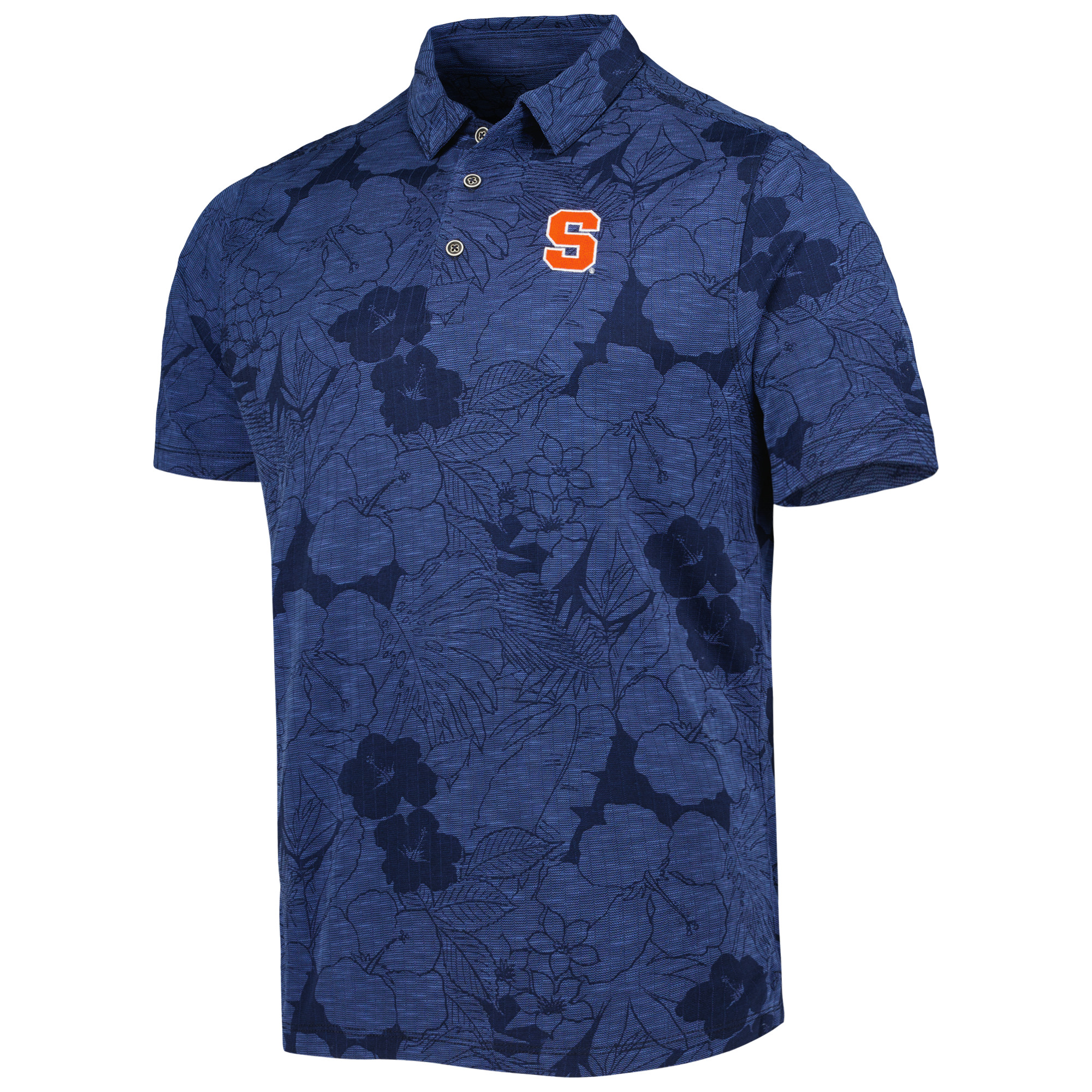 Men's Tommy Bahama Navy Syracuse Orange Miramar Blooms Polo - Image 3