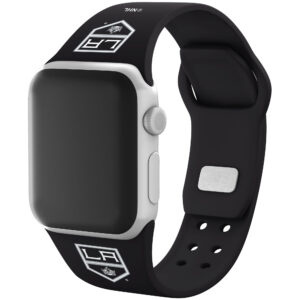 Black Los Angeles Kings Silicone Apple Watch Band