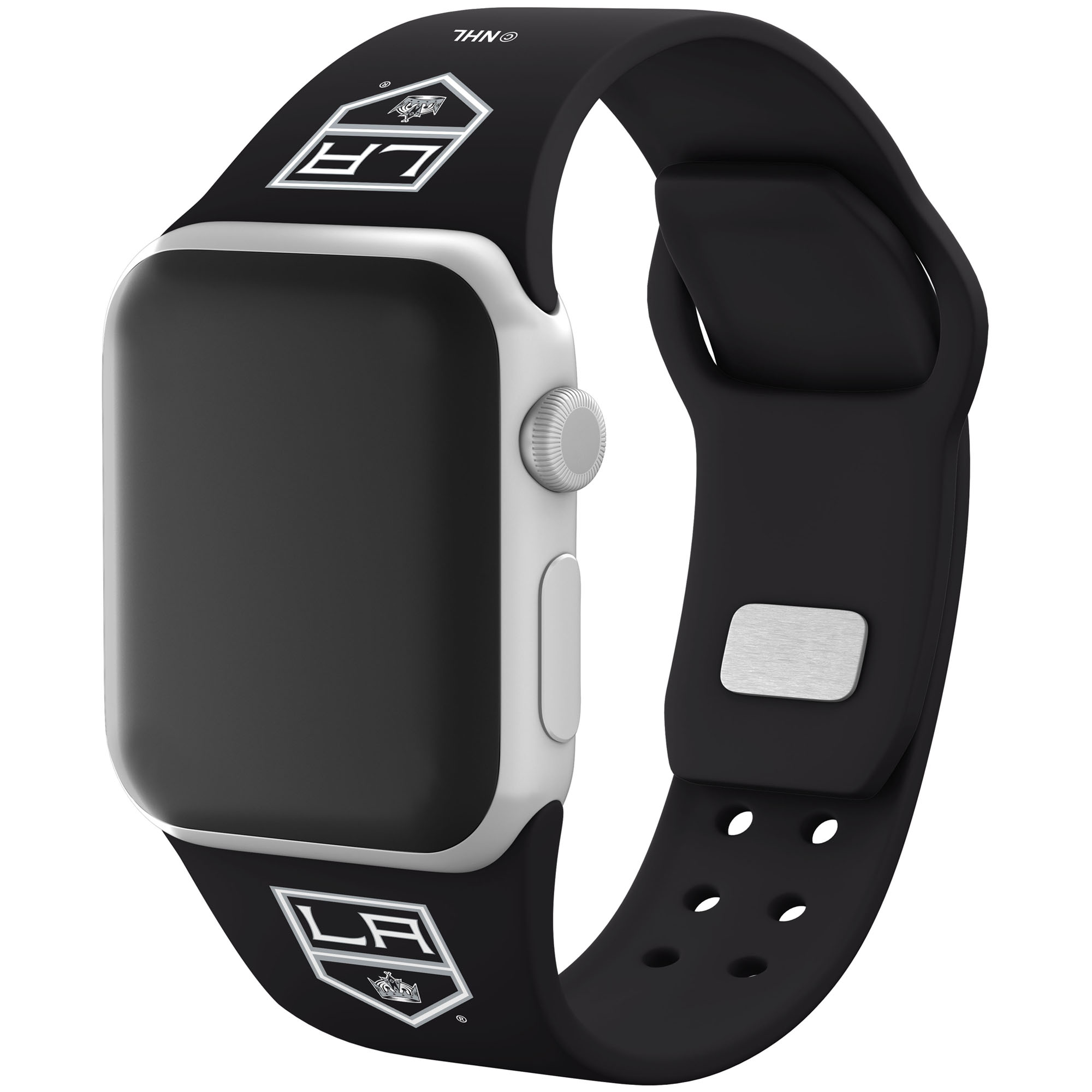 Black Los Angeles Kings Silicone Apple Watch Band