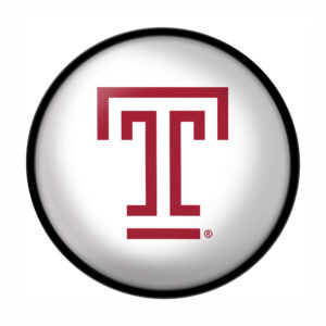 White Temple Owls Logo Modern Disc Wall Sign