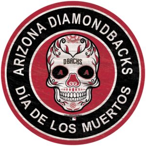 Arizona Diamondbacks 12'' Sugar Skull Circle Sign