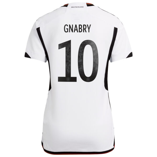 Women's adidas Serge Gnabry White Germany National Team 2022/23 Home Replica Player Jersey - Image 10