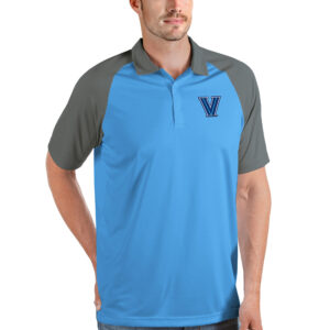 Men's Antigua Light Blue/Steel Villanova Wildcats Nova Polo