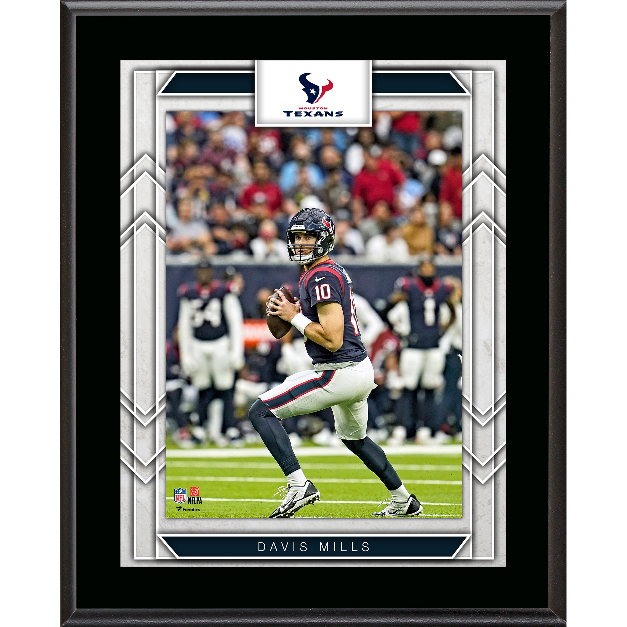 Davis Mills Houston Texans Framed 10.5" x 13" Sublimated Player Plaque