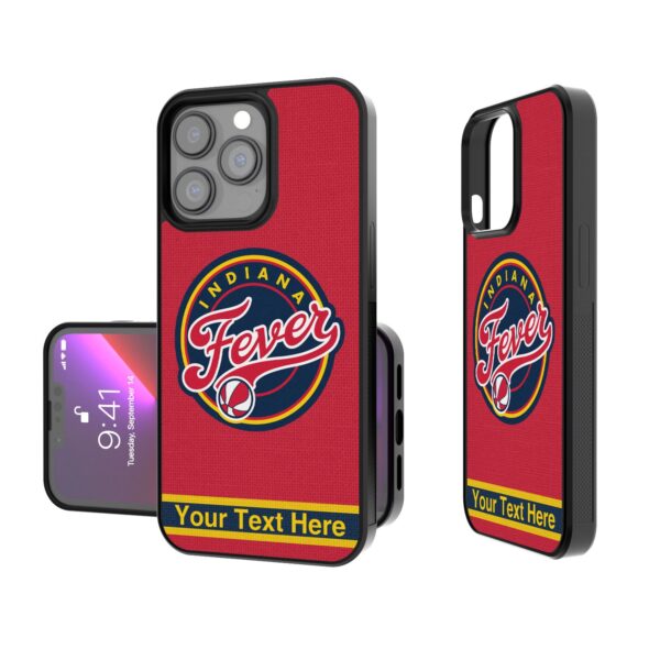 Indiana Fever Personalized Stripe Design iPhone Bump Case