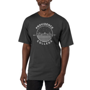 Men's Uscape Apparel Black Providence Friars Garment Dyed T-Shirt