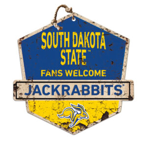 South Dakota State Jackrabbits 20'' x 20'' Fans Welcome Badge Sign