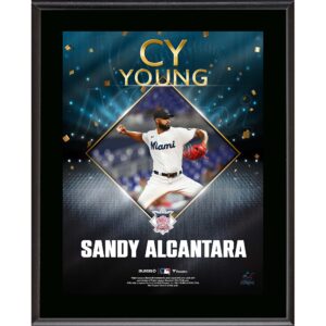 Sandy Alcantara Miami Marlins 10.5" x 13" 2022 National League Cy Young Award Sublimated Plaque