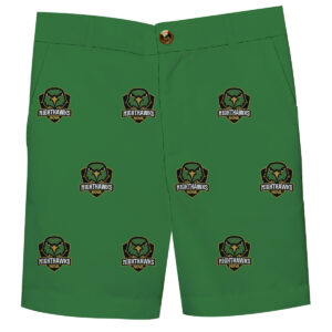 Youth Green Northern Virginia Community College Team Logo Structured Shorts