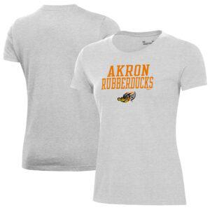 Women's Under Armour Gray Akron RubberDucks Performance T-Shirt