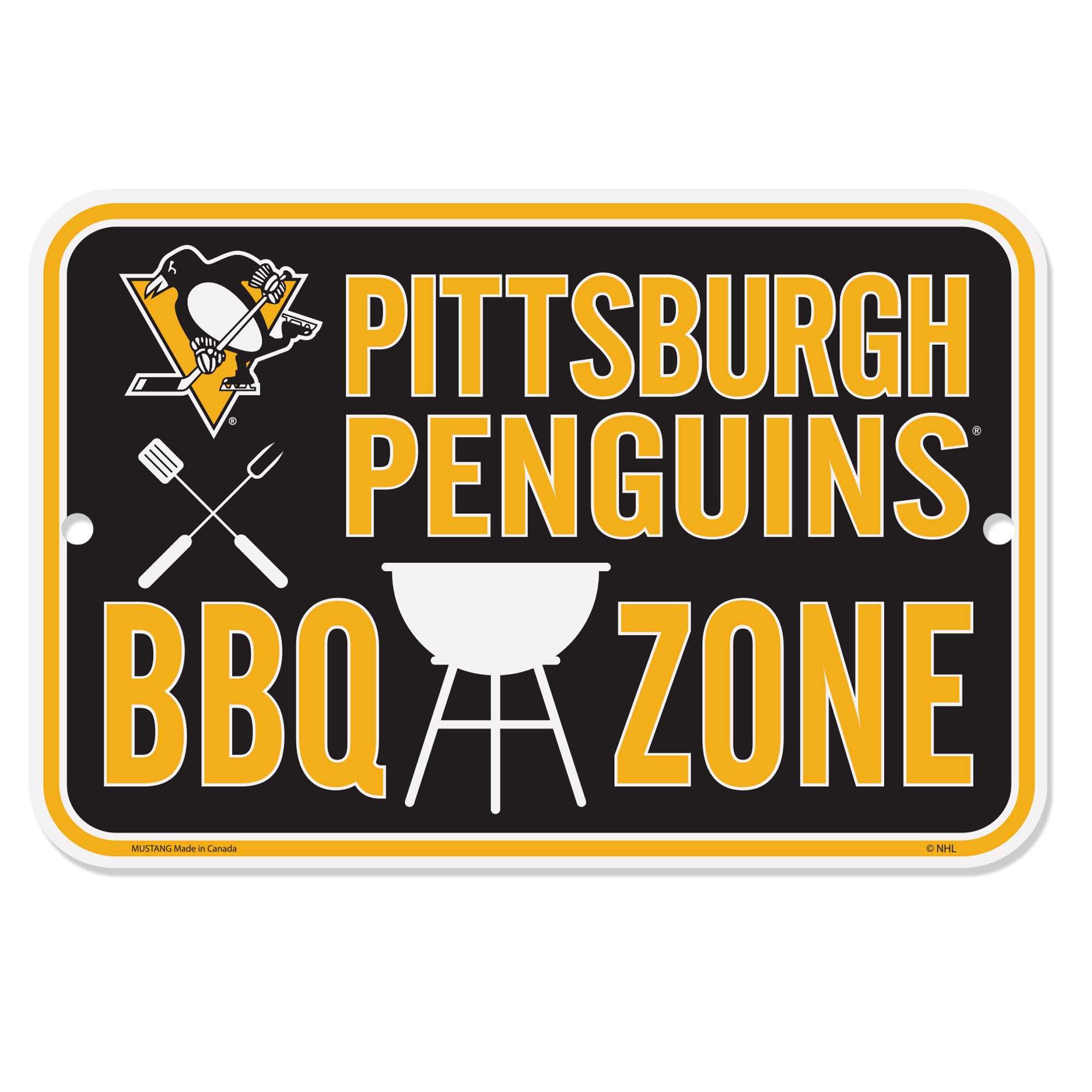 Pittsburgh Penguins 15'' x 10'' BBQ Fan Sign