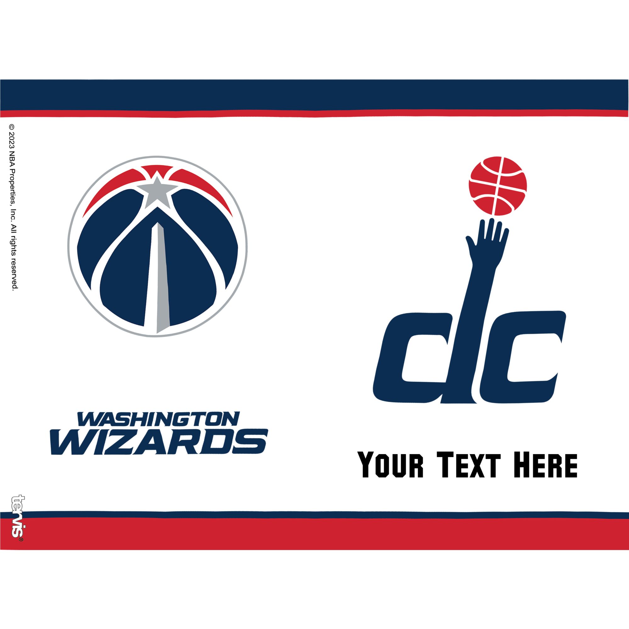 Tervis Washington Wizards 24oz. Personalized Tradition Fan Classic Tumbler - Image 4
