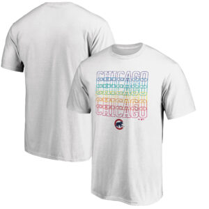 Men's White Chicago Cubs City Pride T-Shirt