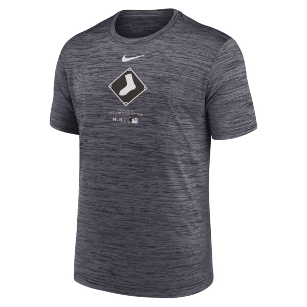 Men's Nike Black Chicago White Sox City Connect Authentic Collection Practice Velocity Performance T-Shirt - Image 6