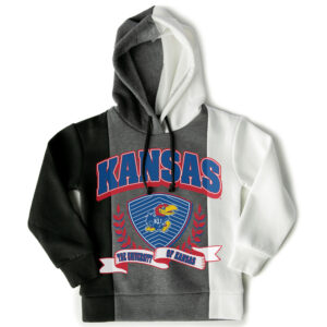 Girls Youth Gameday Couture  Black Kansas Jayhawks Hall Of Fame Color Block Pullover Hoodie