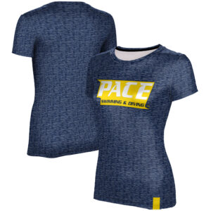 Women's ProSphere  Blue Pace University Setters Swimming & Diving Logo T-Shirt