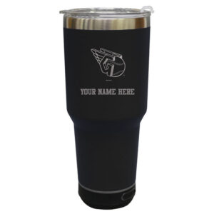 The Memory Company  Cleveland Guardians Personalized 30oz. Stainless Steel Bluetooth Tumbler