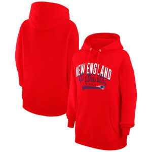 Women's G-III 4Her by Carl Banks  Red New England Patriots Filigree Logo Pullover Hoodie