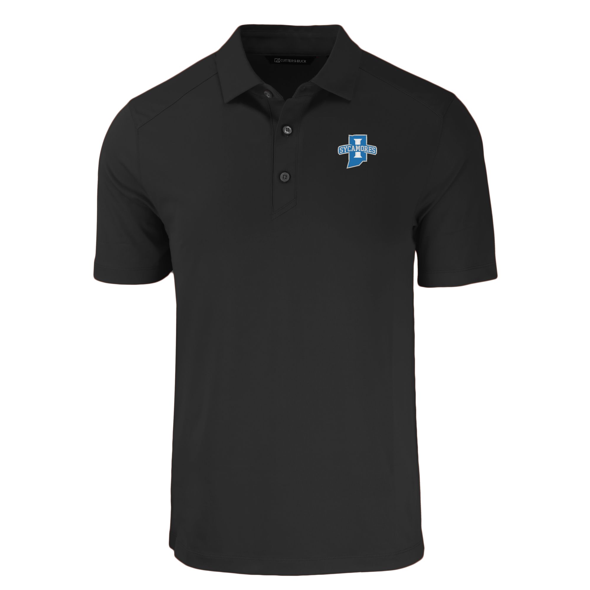 Men's Cutter & Buck Black Indiana State Sycamores Big & Tall Forge Eco Stretch Recycled Polo - Image 5