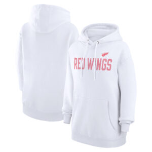 Women's G-III 4Her by Carl Banks  White Detroit Red Wings Dot Print Pullover Hoodie