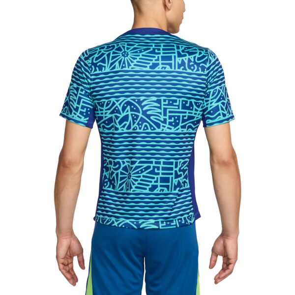 Men's Nike  Blue Brazil National Team 2024 Academy Pro Pre-Match Top - Image 9