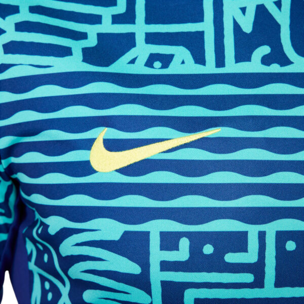 Men's Nike  Blue Brazil National Team 2024 Academy Pro Pre-Match Top - Image 10