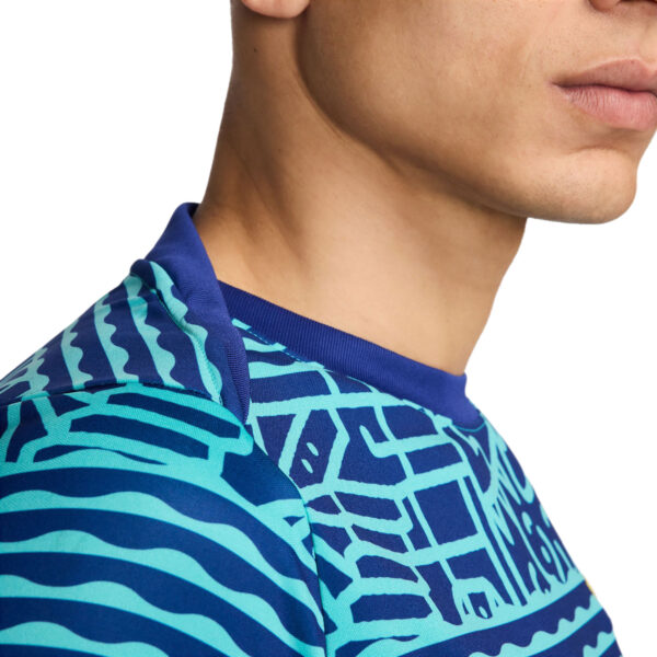 Men's Nike  Blue Brazil National Team 2024 Academy Pro Pre-Match Top - Image 12