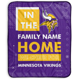 Pegasus Minnesota Vikings 50" x 60" "We Cheer" Personalized Fleece Blanket