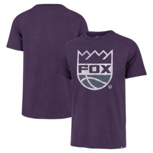 Men's '47 De'Aaron Fox Purple Sacramento Kings Player Logo T-Shirt