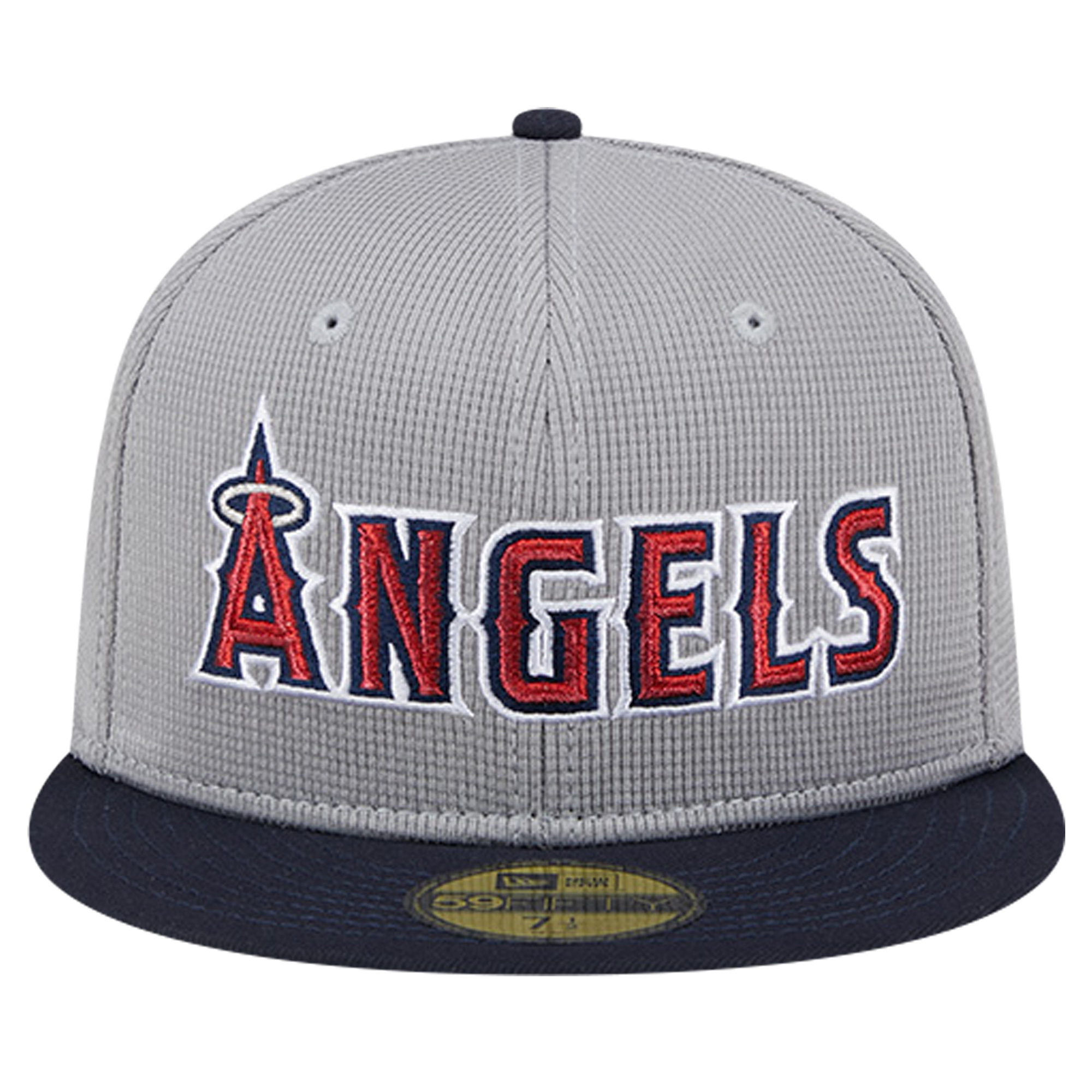 Men's New Era Gray Los Angeles Angels Pivot Mesh 59FIFTY Fitted Hat - Image 3