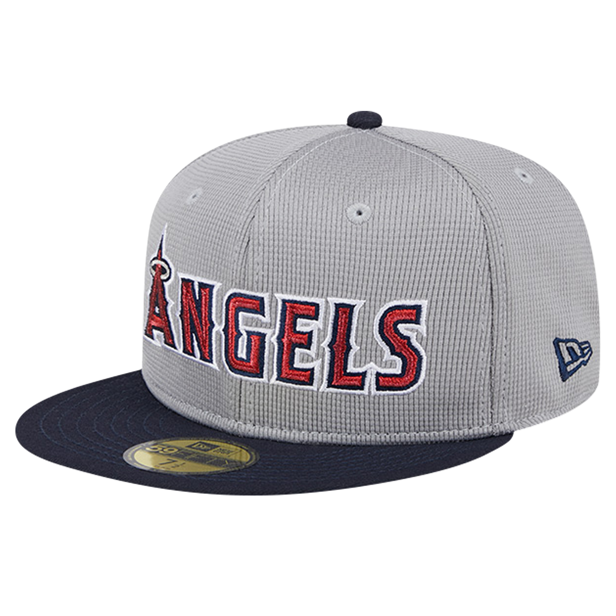 Men's New Era Gray Los Angeles Angels Pivot Mesh 59FIFTY Fitted Hat - Image 4