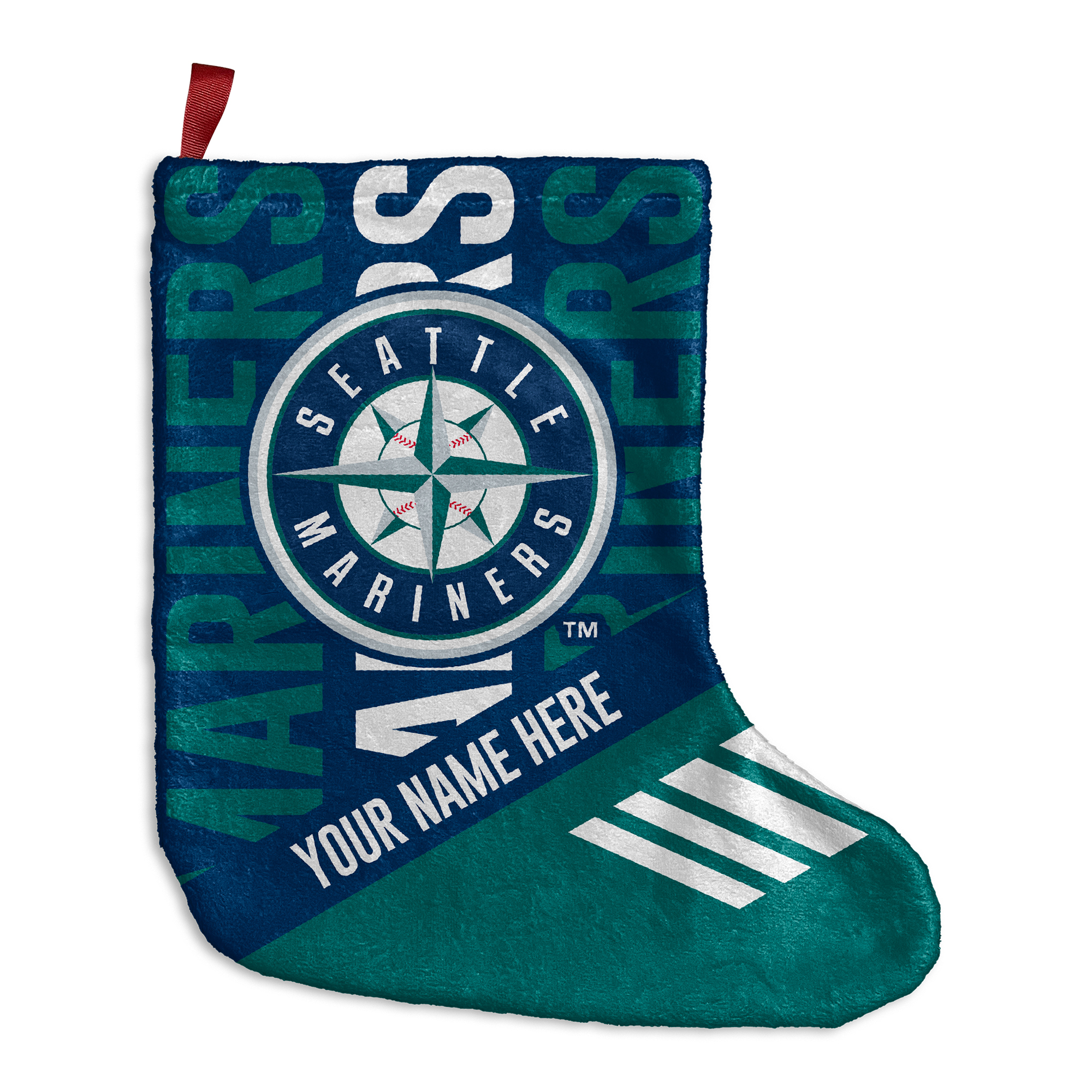 Chad & Jake Seattle Mariners Personalized Holiday Stocking - Image 2