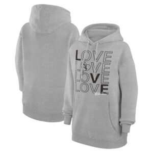 Women's G-III 4Her by Carl Banks  Heather Gray Chicago White Sox Love Graphic Fleece Hoodie