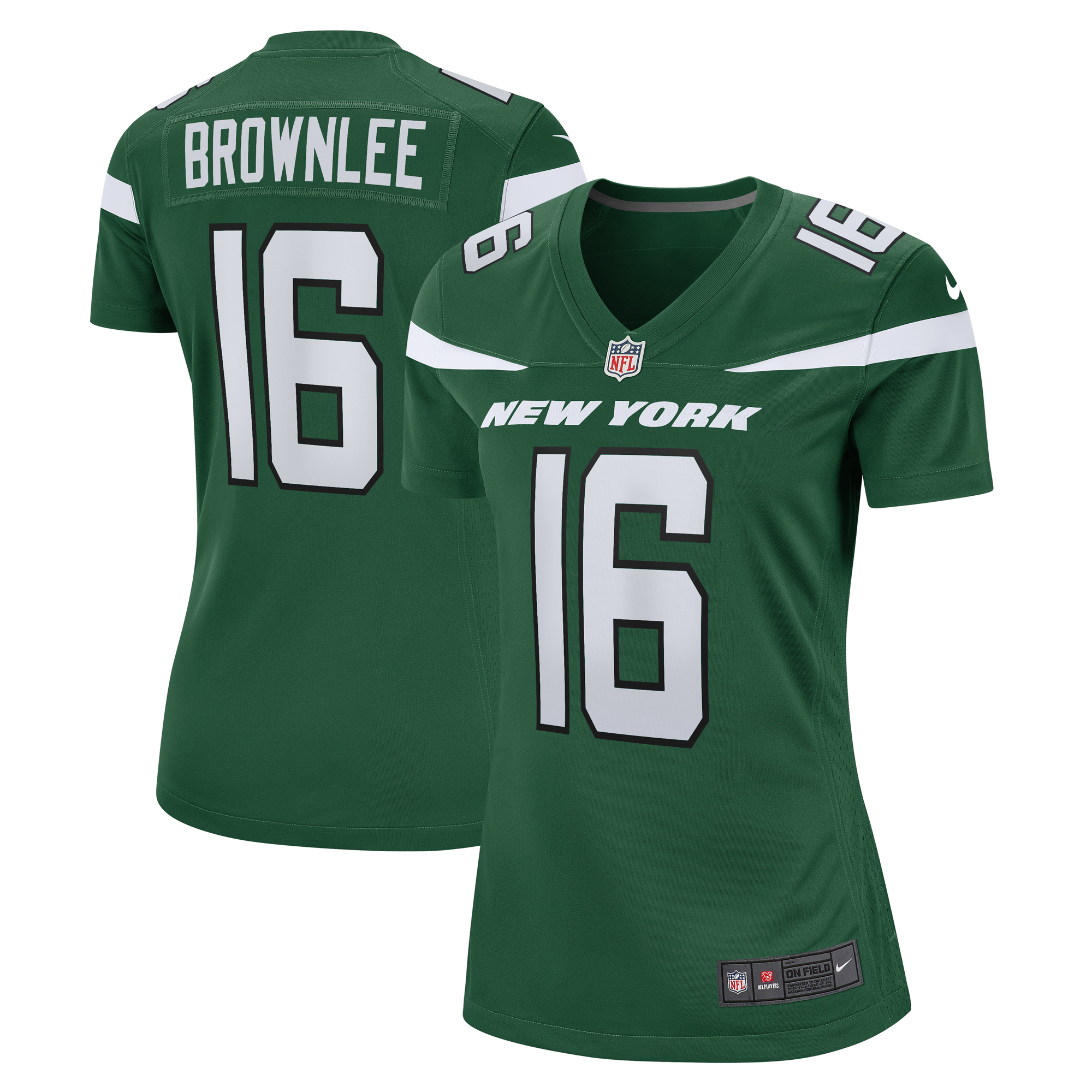 Women's Nike Jason Brownlee Gotham Green New York Jets Game Jersey
