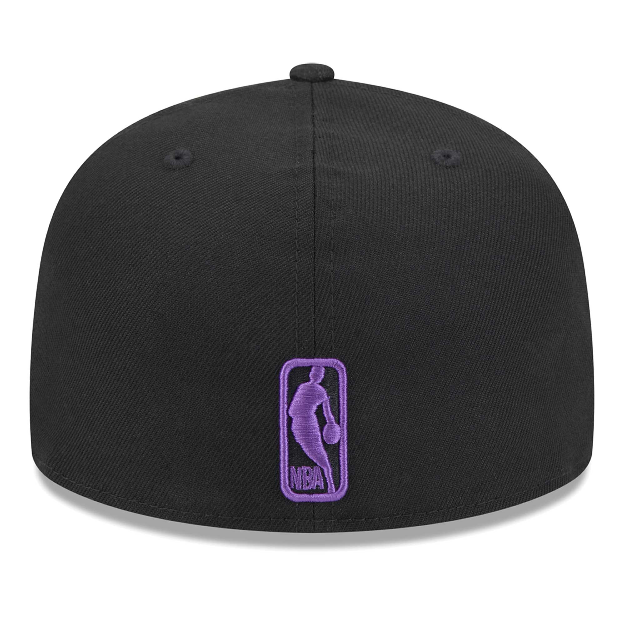 Men's New Era Black Los Angeles Lakers Coral Reef Visor 59FIFTY Fitted Hat - Image 5