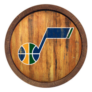 Utah Jazz 20.25'' Faux Barrel Top Sign