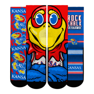 Unisex Rock Em Socks  Kansas Jayhawks Fan Favorite Three-Pack Crew Sock Set