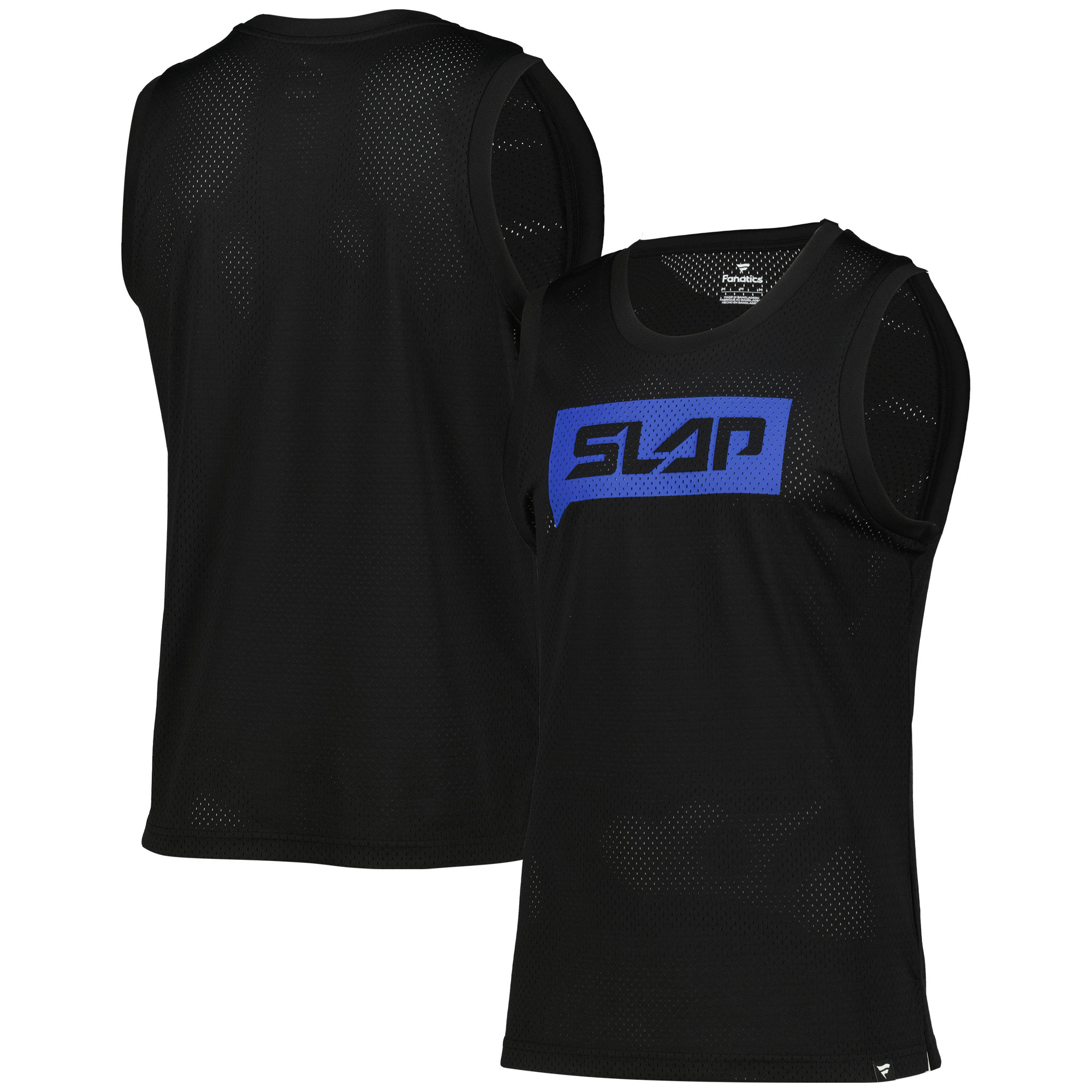 Men's Fanatics Black Power Slap Event Week Mesh Tank Top