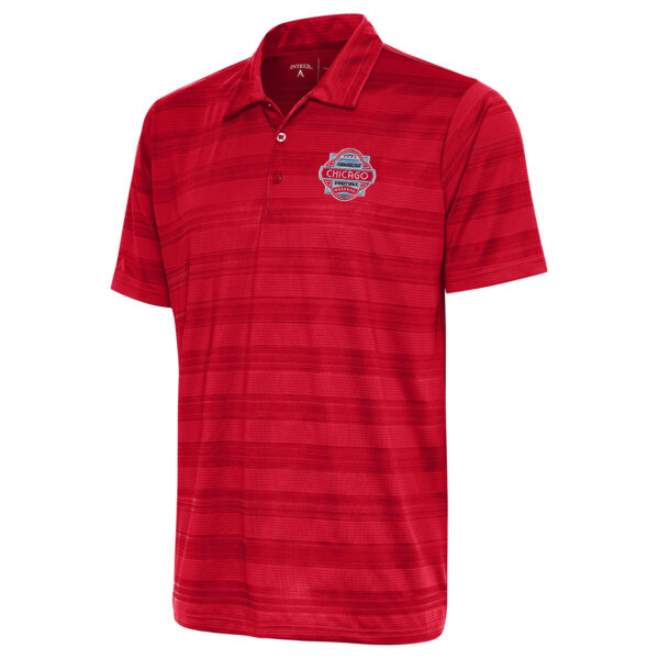 Men's Antigua Red Chicago Street Race Compass Polo