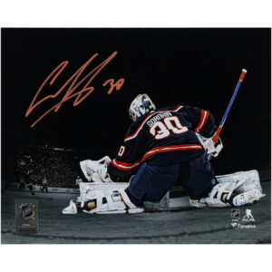 Ilya Sorokin New York Islanders Autographed 8" x 10" Making Save Spotlight Photograph