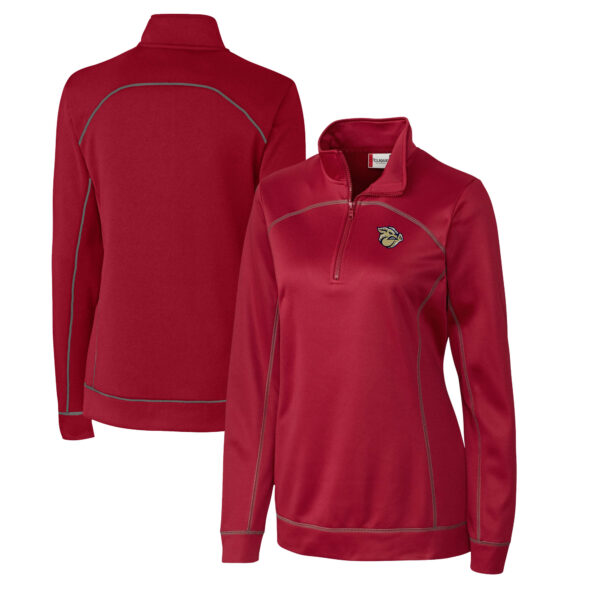 Men's 2025 U.S. Open  Antigua Black Brisk Short Sleeve Quarter-Zip Windshirt - Image 2