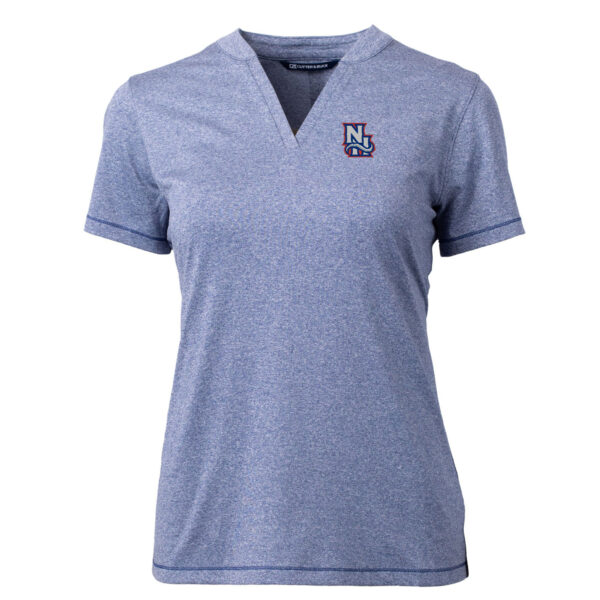 Women's Antigua Heather Gray Chicago Fire Justice Pullover Hoodie - Image 3
