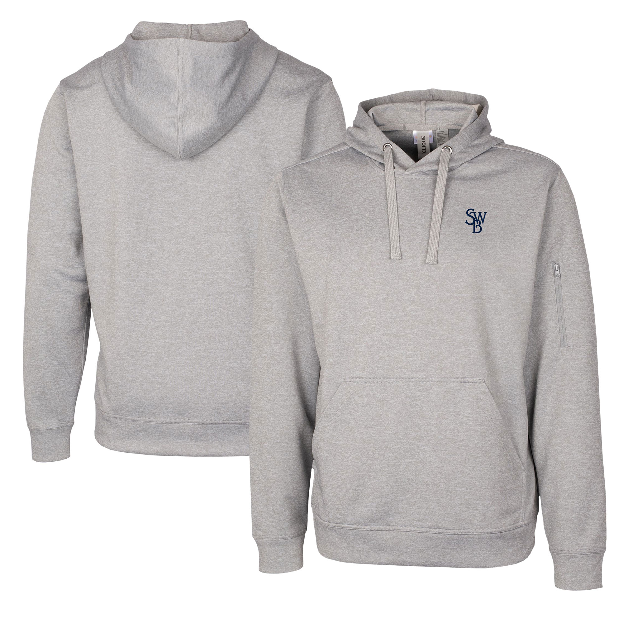 Unisex Cutter & Buck Gray Scranton Wilkes-Barre RailRiders Clique Lift Eco Performance Pullover Hoodie Sweatshirt
