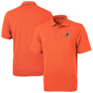 Men's Cutter & Buck Orange Durham Bulls Virtue Eco Pique Recycled Polo
