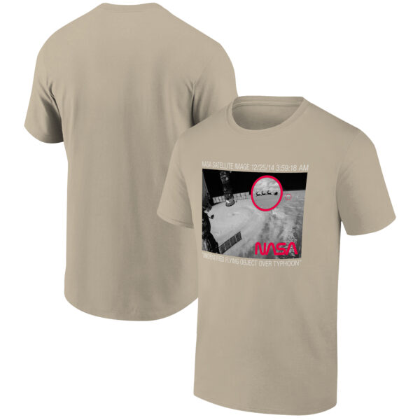 Men's Ripple Junction Tan NASA Captured Sleigh Holiday Graphic T-Shirt