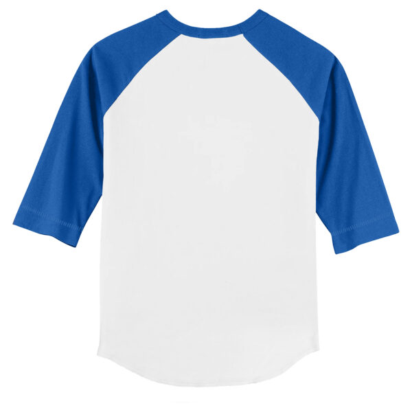 Youth Tiny Turnip White/Royal Los Angeles Dodgers Mermaid 3/4-Sleeve Raglan T-Shirt - Image 8
