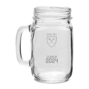 Emory Eagles Class of 2024 16oz. Drinking Jar