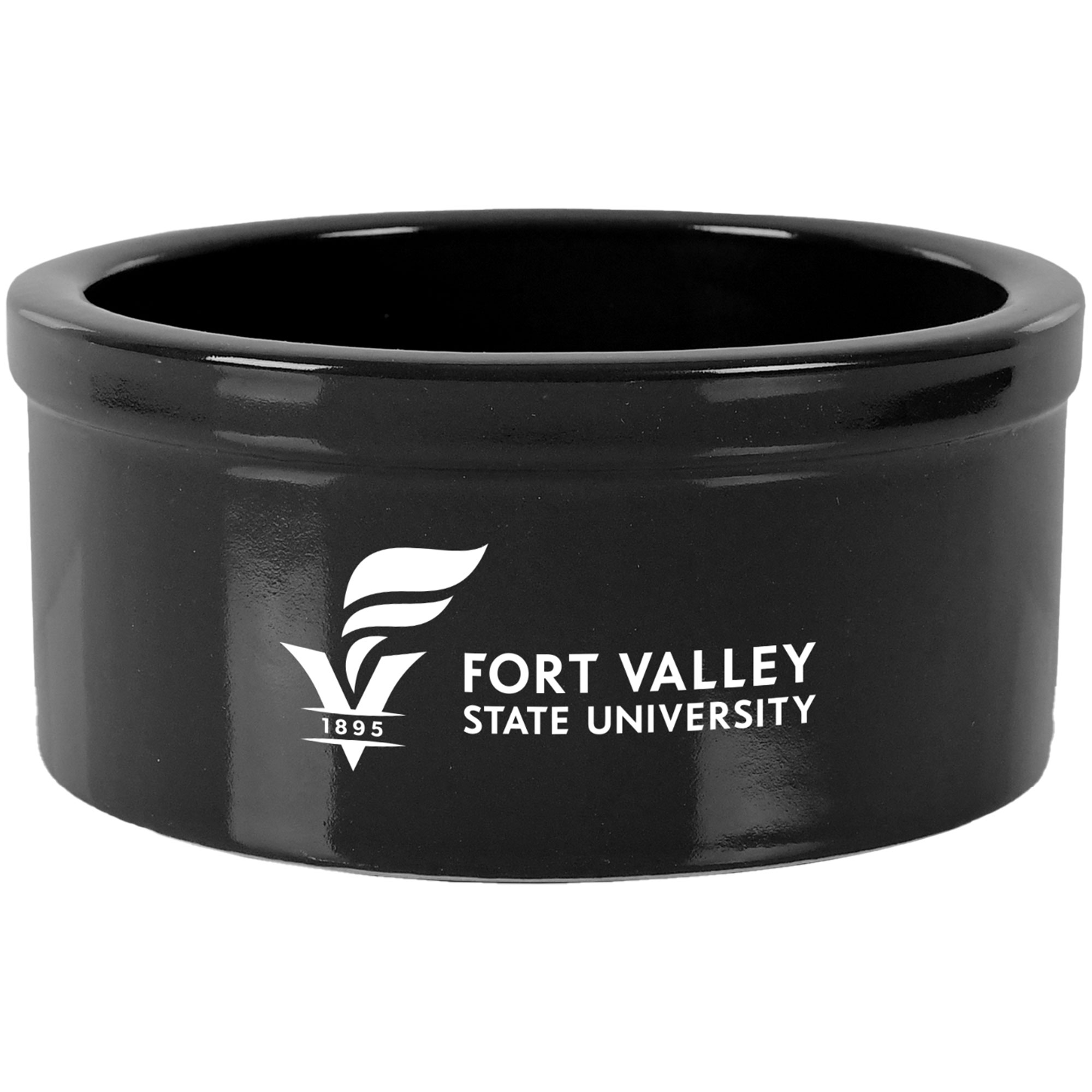 Black Fort Valley State Wildcats 5" Pet Bowl